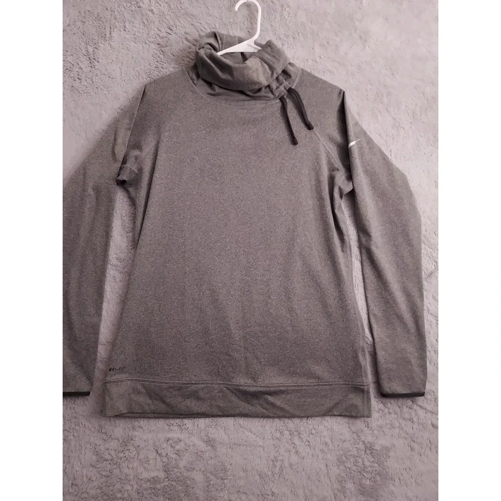 Nike Pro Sweatshirt Womens Extra Large Hyperwarm Turtleneck Drawstring Dri‎ Fit